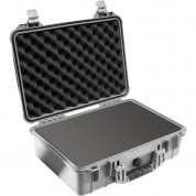 Pelican 1500 Silver Case With Foam