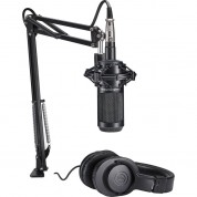 Audio-technica At2035pk Microphone Pack With Ath-m20x Headphones