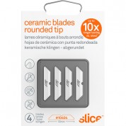 Ceramic Box Cutter Blades, Rounded Tip, Pack Of 4