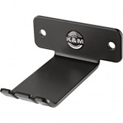 K&m Headphone Wall Holder Black - Compact & Durable