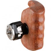 Camvate Wooden Handgrip Arri-style Rosette Mount Left