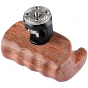 Camvate Wooden Handgrip Arri-style Rosette Mount Left