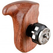 Camvate Wooden Handgrip Arri-style Rosette Mount Left