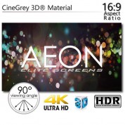 Elite Screens Ar150dhd3 Aeon Fixed Frame Cinegrey 3d Screen