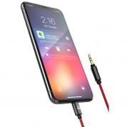 Thore 3.5mm To Lightning Aux Cable 4' Red