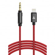 Thore 3.5mm To Lightning Aux Cable 4' Red