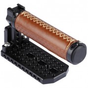 Camvate Leather Handle Cheese Plate For Blackmagic Ursa Mini