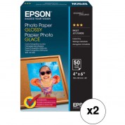 Epson Glossy Photo Paper 4x6 100 Sheets 2-pack