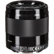 Sony E 50mm F/1.8 Oss Lens - Black