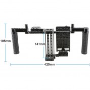 Camvate Monitor Cage V-mount Splitter Rubber Grips