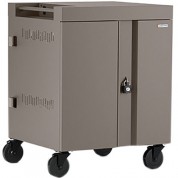 Bretford Cube Cart 36-device Charging, 270° Doors, Champagne