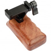 Camvate Wooden Handgrip Arca-style Clamp Left-handed