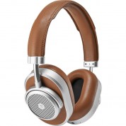 Mw65 Wireless Noise-canceling Headphones Silver & Brown