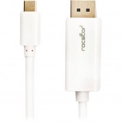 Usb-c To Displayport Cable 3ft White - Rocstor