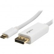 Usb-c To Displayport Cable 3ft White - Rocstor