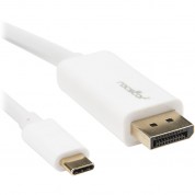 Usb-c To Displayport Cable 3ft White - Rocstor