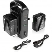 Shape Full Play 2 Battery Kit With 2-bay Charger V-mount