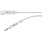 Belkin 3.5mm Audio To Lightning Cable 3ft White