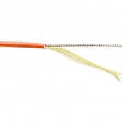 Om1 Bend-tolerant Duplex St-lc Armored Fiber Cable (6.6', Orange)