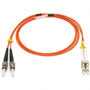 Om1 Bend-tolerant Duplex St-lc Armored Fiber Cable (6.6', Orange)