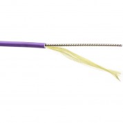 Om4 St To Lc Armored Fiber Patch Cable 3.3' Purple