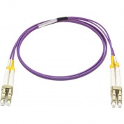 Camplex Om4 Lc To Lc Armored Fiber Patch Cable 3.3' Purple