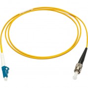 Camplex Armored St To Lc Simplex Fiber Optic Cable 32.8'