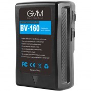 Gvm V-mount Battery Bv-160 D-tap Dc Outputs