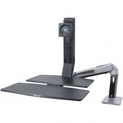 Ergotron Workfit-a Sit-to-stand Desk Mount Polished Aluminum