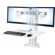 Ergotron Workfit-sr Dual Monitor Standing Desk White