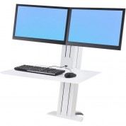 Ergotron Workfit-sr Dual Monitor Standing Desk White