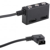 Camvate D-tap To Triple 2-pin Female Coiled Power Cable