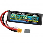 Common Sense Rc Lectron Pro 14.8v 5200mah Lipo Battery Xt60