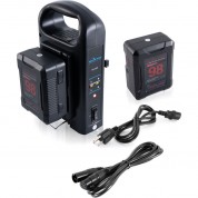 Indipro Tools 2x98wh V-mount Batteries & Charger Kit