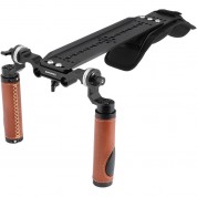 Camvate Shoulder Mount Rig Arri Dovetail Leather Handgrips