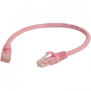 C2g Cat 6a Snagless Ethernet Patch Cable 1' Pink