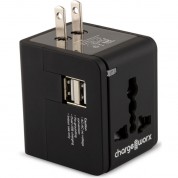 Chargeworx Dual Usb Travel Charger International