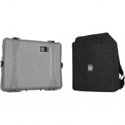 Portabrace Pb-2750ich Backpack Hard Case Silver Platinum Black