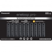 Panasonic Eneloop Pro Aa Rechargeable Batteries 12-pack