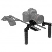 Camvate Quick Release Baseplate With Dual Rubber Handgrips