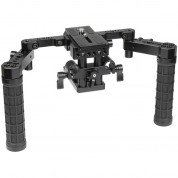 Camvate Quick Release Baseplate With Dual Rubber Handgrips