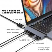 Hyperdrive Duo 7-in-2 Usb-c Hub For Macbook Pro & Air