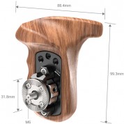 Smallrig Wooden Handgrip Arri Rosette Right-side