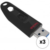 Sandisk 32gb Ultra Usb 3.0 Flash Drive 3-pack