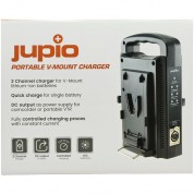 Jupio Portable Dual-battery Charger V-mount