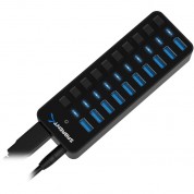 Sabrent 10-port Usb 3.0 Hub | High-speed Data Transfer