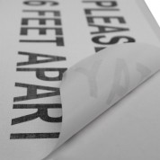 Protapes Pro Gaff 6 Feet Apart Sign Black White 6x10