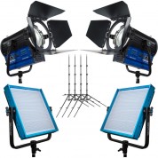 Dracast Remote Newsroom Studio Daylight 4-light Kit