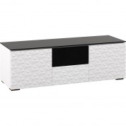 Salamander Designs Chameleon Milan 236 A/v Cabinet White Black Glass