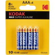 Kodak Max Aaa Alkaline Batteries 4-pack